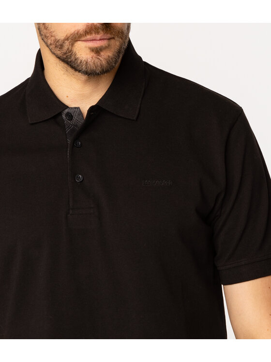 Lee Cooper Lee Cooper Polo TORRE 5006 Czarny Regular Fit