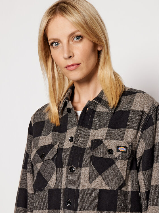 Dickies Dickies Hemd Unisex New Sacramento DK0A4XDZGYM Grau Regular Fit