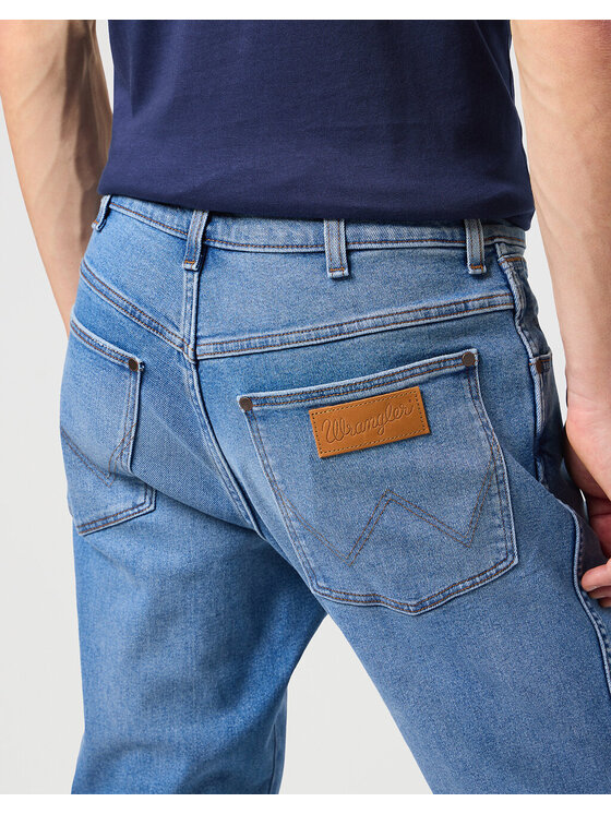 Wrangler Wrangler Jeansy RIVER Niebieski Straight Fit