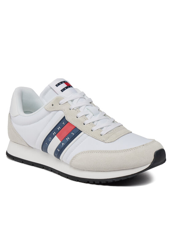 Tommy Jeans Tommy Jeans Sneakersy Tjm Runner Casual Ess EM0EM01351 Bílá