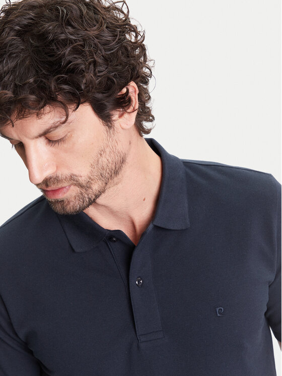 Pierre Cardin Pierre Cardin Polo C5 21354.2110 Granatowy Regular Fit