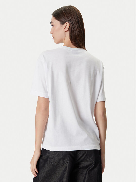 Karl Lagerfeld Jeans Karl Lagerfeld Jeans Tričko A4W17003 Biela Relaxed Fit