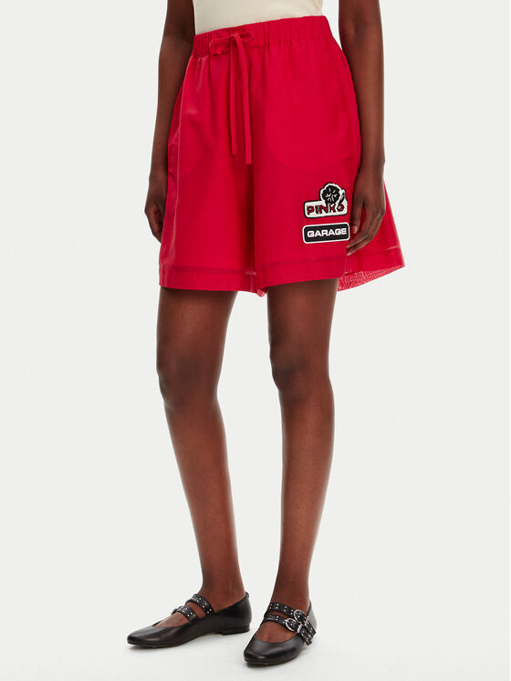 PINKO PINKO Stoffshorts Lewis 105243 A2M7 Rot Regular Fit