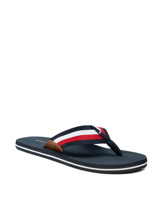 Tommy Hilfiger Tommy Hilfiger Japonke Corporate Hilfiger Beach Sandal FM0FM03380 Mornarsko modra