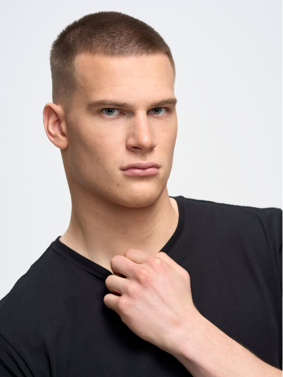 BIG STAR BIG STAR T-Shirt basic_906 Czarny Basic Fit