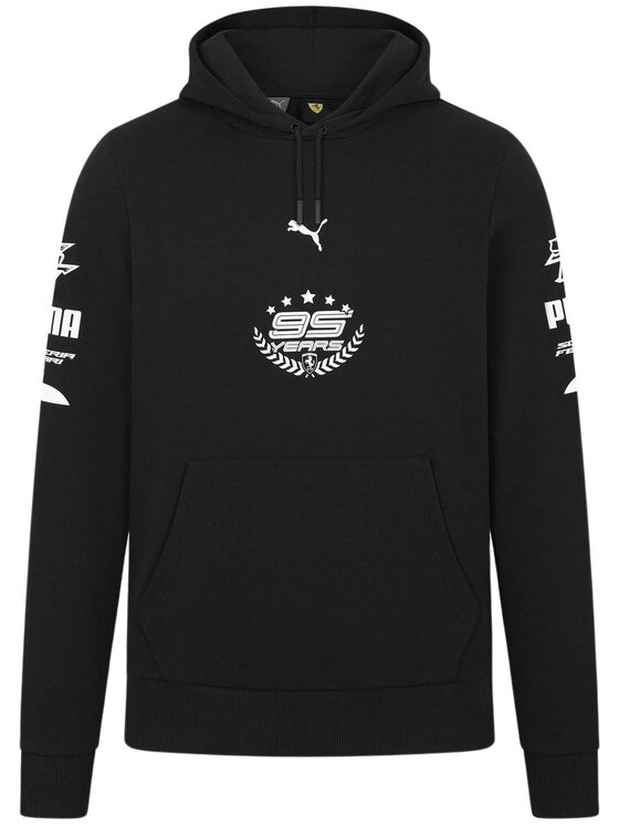 Scuderia Ferrari Scuderia Ferrari Bluza Celebrating 95th Years Czarny Regular Fit