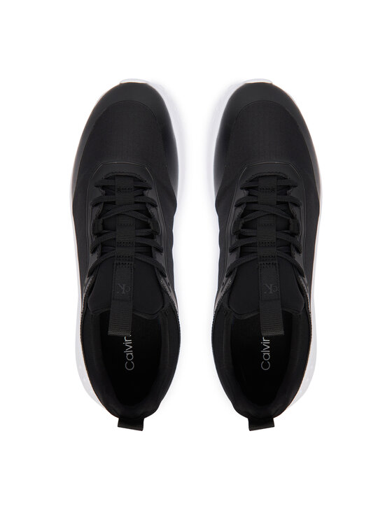 Calvin Klein Calvin Klein Sneakersy Eva Runner Laceup Sock Mat Mix YM0YM01443 Čierna