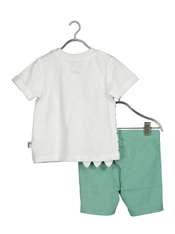 Blue Seven Blue Seven Set majica i hlače 422189 X Zelena Regular Fit
