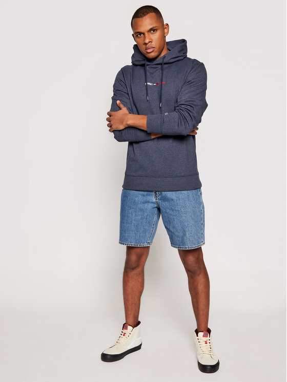 Tommy Jeans Džemperis Tjm Straight Logo DM0DM10190 Tamsiai mėlyna Regular  Fit • Modivo.lt