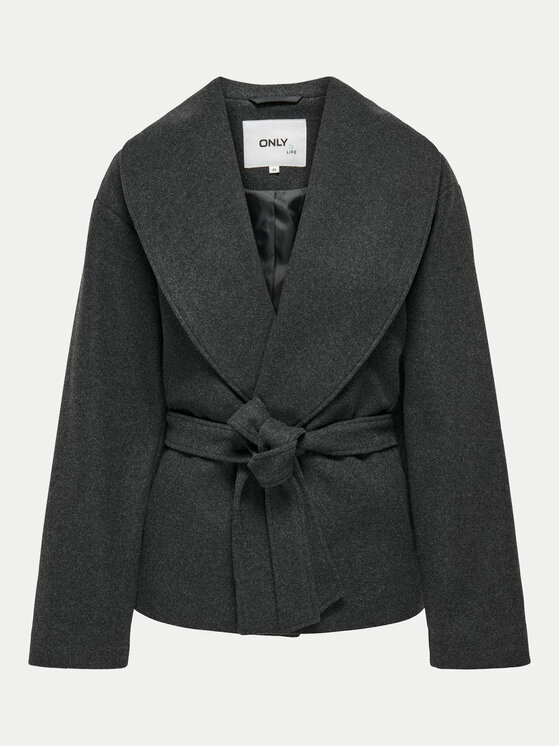ONLY ONLY Преходно яке Augusta 15314352 Сив Regular Fit