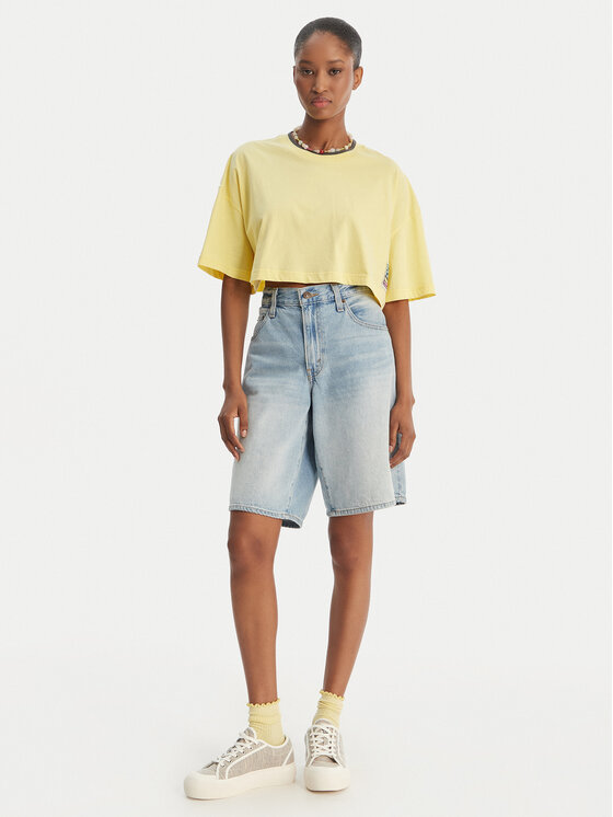 Quiksilver Quiksilver Тишърт Maxi EQWZT03183 Жълт Oversize