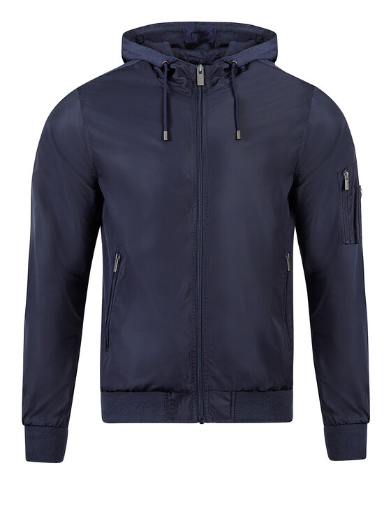 Cross Jeans Cross Jeans Kurtka przejściowa 40272-001 Granatowy Regular Fit