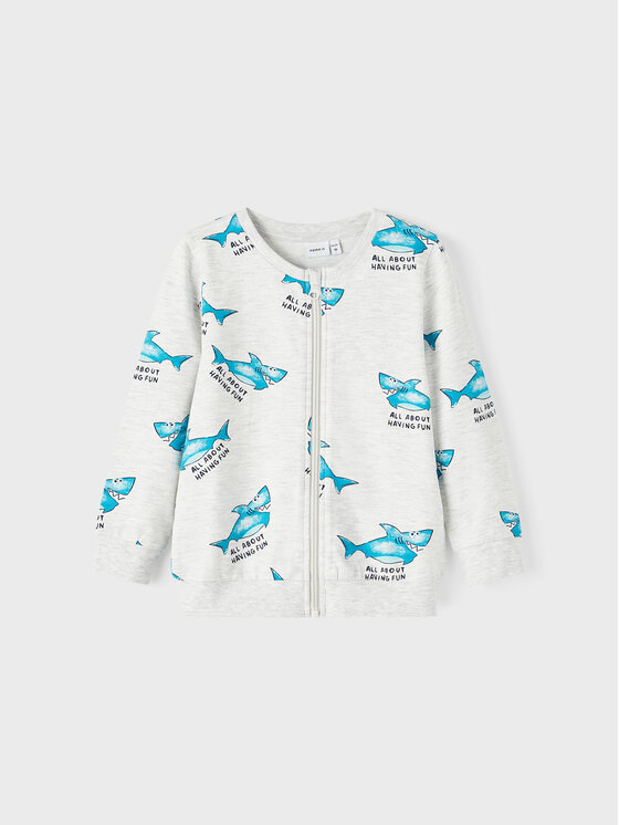 NAME IT Mikina 13217044 Sivá Regular Fit