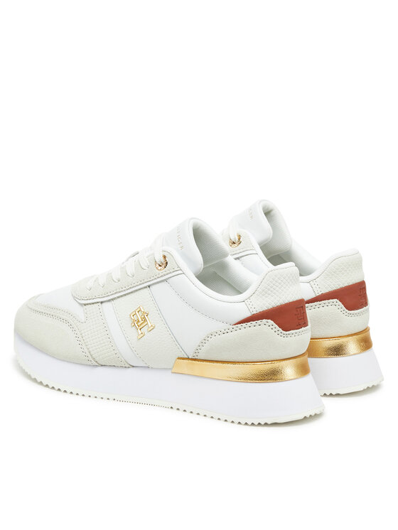 Tommy Hilfiger Tommy Hilfiger Снікерcи Th Fashion Runner FW0FW08475 Білий