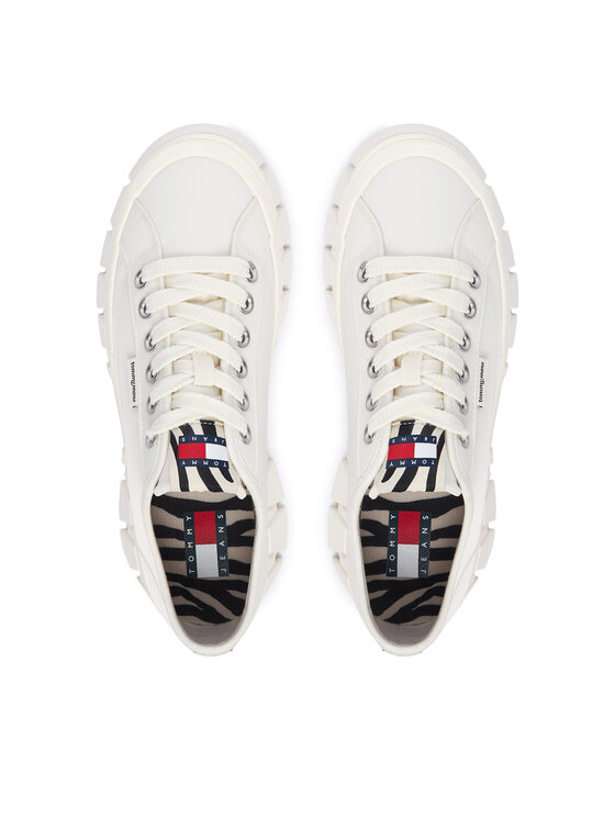 Tommy Jeans Tommy Jeans Snīkeri Tj Platform Sneaker Zebra EN0EN03070 Balts