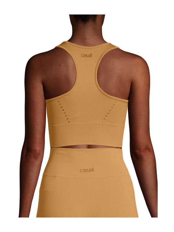 Casall Casall Biustonosz top Seamless Femme V-neck Top Brązowy