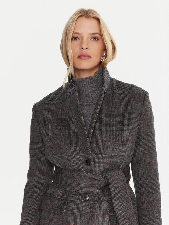 Marella Marella Wollmantel Giostro 2523016162 Grau Regular Fit