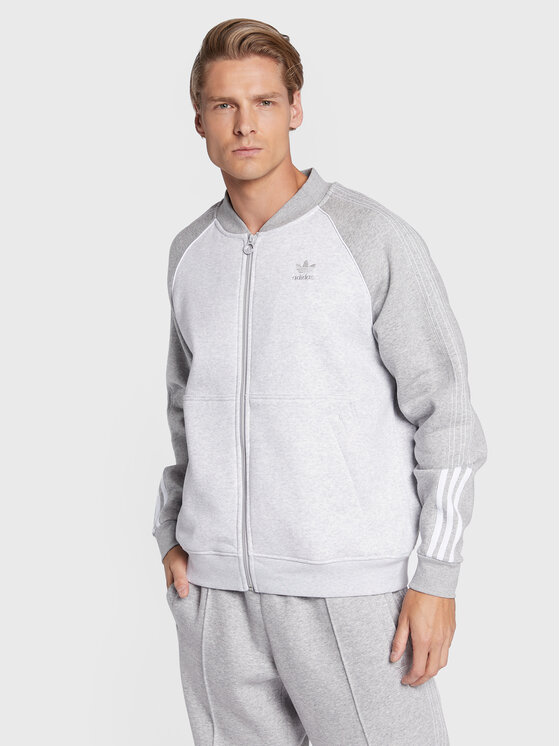 adidas adidas Majica dugih rukava Fleece Sst HI2995 Siva Relaxed Fit