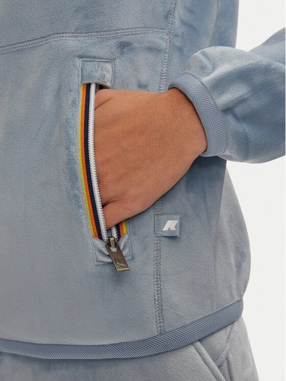 K-Way K-Way Mikina Lily K8138NW Modrá Relaxed Fit