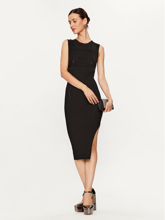 PINKO Pinko Kokteilinė suknelė Beribal 101869 A16R Juoda Slim Fit