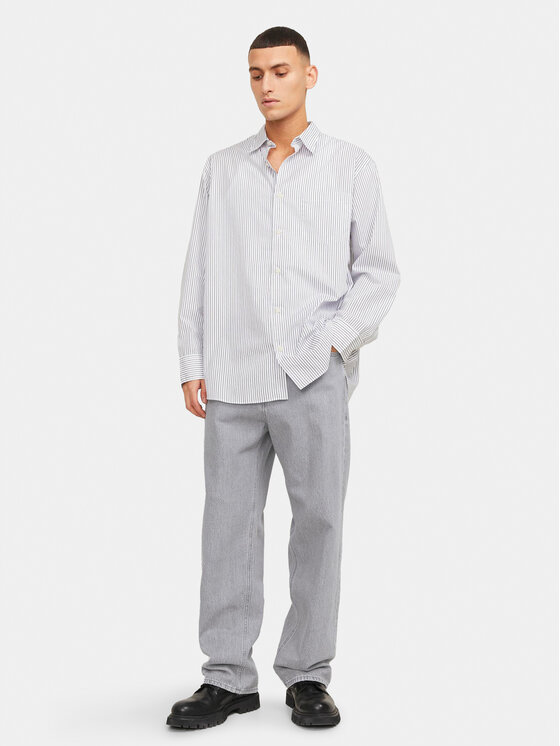 Jack & Jones Jack & Jones Jeansy Alex 12249060 Szary Baggy Fit