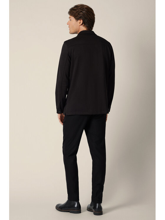 Lancerto Lancerto Kurtka przejściowa Kurtka Koszulowa Czarna Lunaria KO131225000002 Czarny Regular Fit