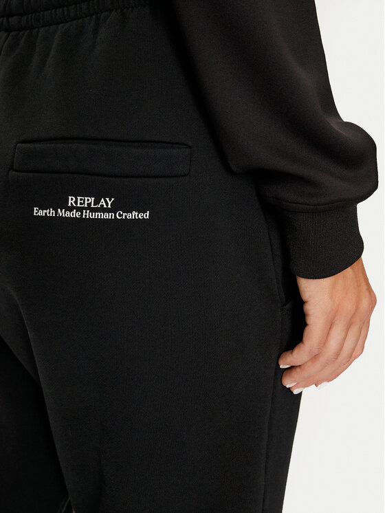 REPLAY REPLAY Долнище анцуг W8086B.000.23040P Черен Regular Fit