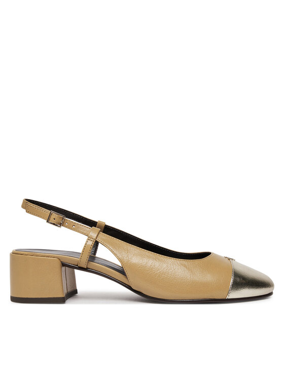 Tory Burch Sandali Cap-Toe Slingback Pump 156302 Rjava