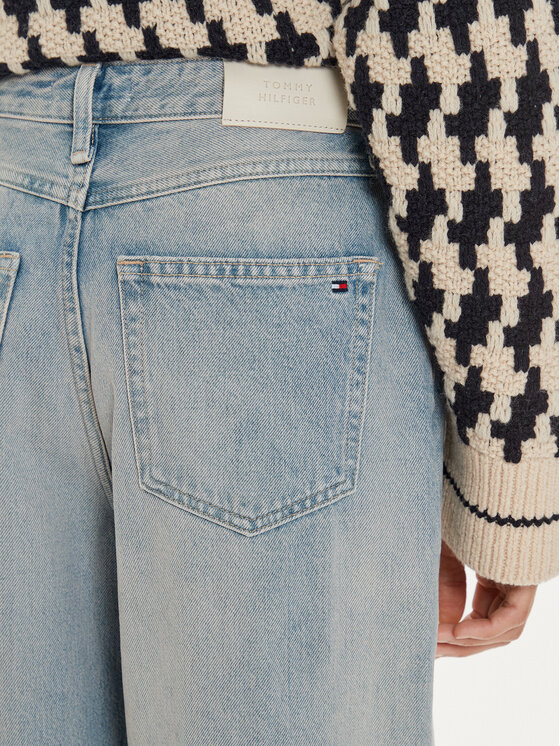 Tommy Hilfiger Tommy Hilfiger Jeans hlače WW0WW42812 Modra Straight Fit