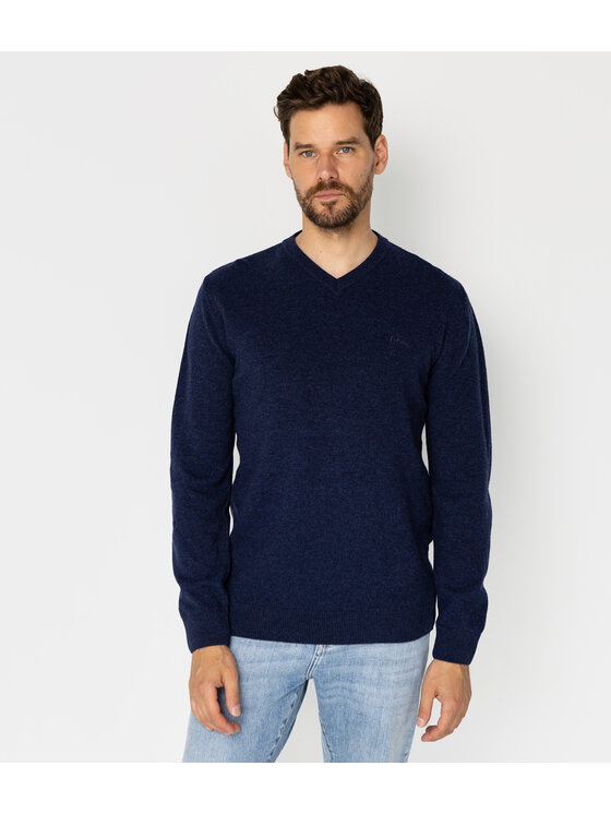 Lee Cooper Lee Cooper Sweter ROMI Granatowy Regular Fit