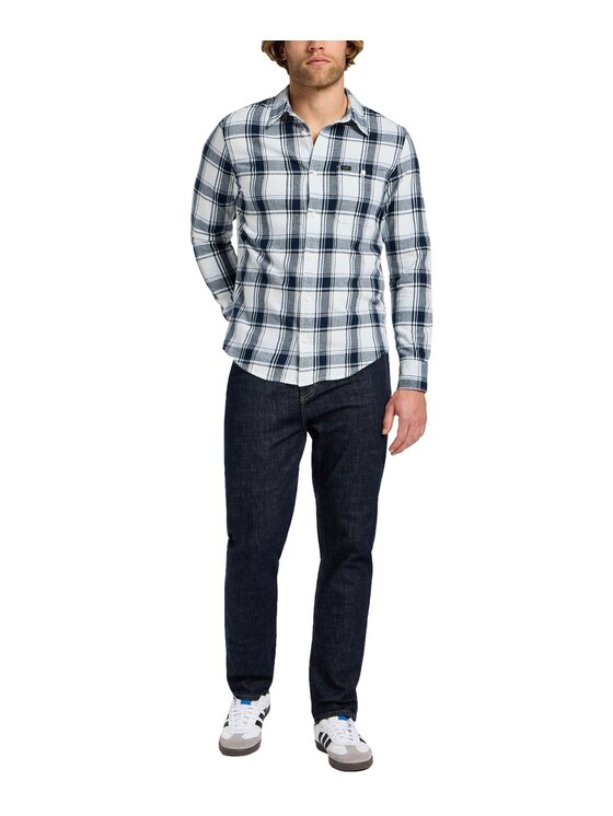 Lee Lee Koszula 112355714 Szary Regular Fit