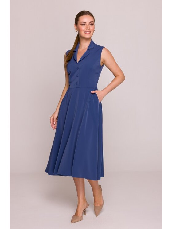 Stylove Stylove Sukienka letnia S409 Niebieski A-Line Fit