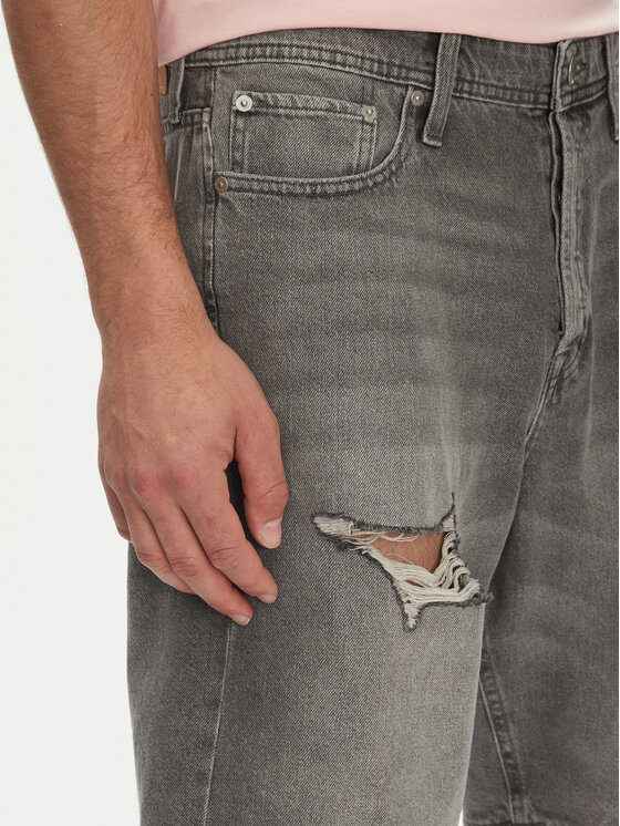 Jack & Jones Jack & Jones Szorty jeansowe Alex 12274957 Szary Loose Fit