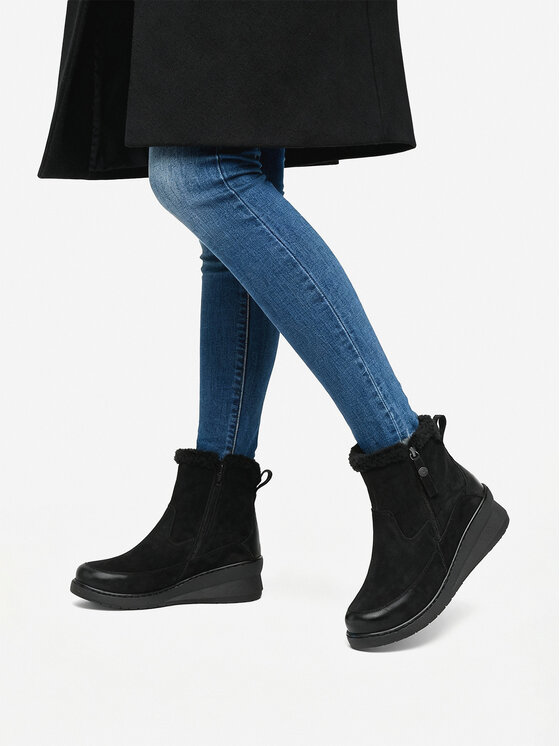 Go Soft Go Soft Stiefeletten CEO-WI23-NUREN-01 Schwarz