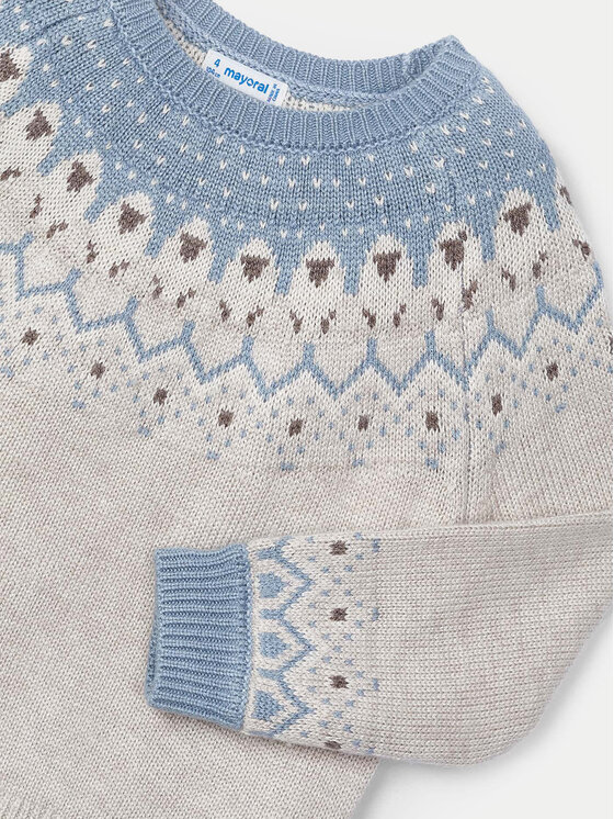 Mayoral Mayoral Sweter 4358 Szary Regular Fit
