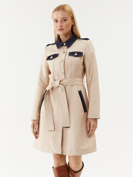 Morgan Morgan Trench 232-GOMER Bež Regular Fit