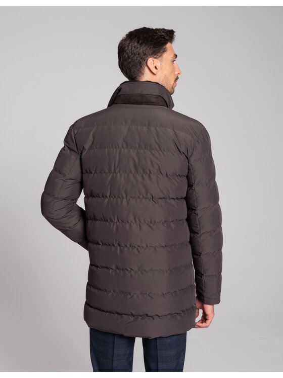 Borgio Borgio Kurtka zimowa camigliano Brązowy Slim Fit