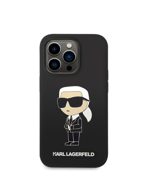 KARL LAGERFELD KARL LAGERFELD Etui na telefon Silicone NFT Ikonik MagSafe Czarny