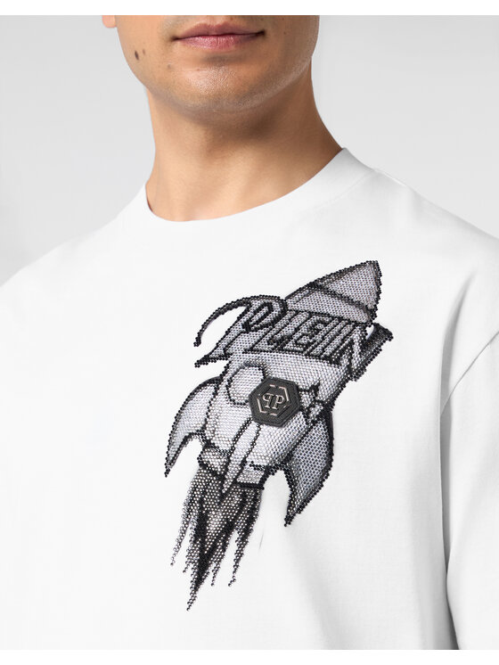 PHILIPP PLEIN PHILIPP PLEIN T-Shirt 31079 Bílá Regular Fit
