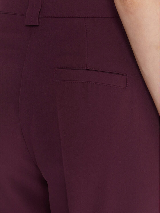 Maryley Maryley Pantaloni di tessuto 25IB563/43BU Bordeaux Regular Fit