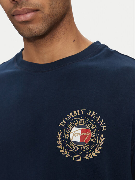 Tommy Jeans Tommy Jeans T-shirt DM0DM18540 Tamnoplava Regular Fit