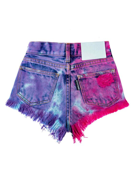 MissDenim MissDenim Szorty jeansowe Midi Waist Kolorowy Regular Fit