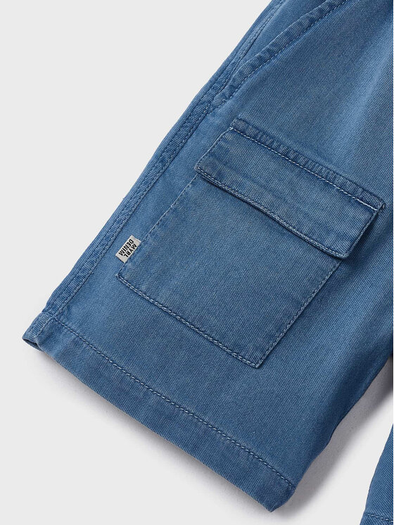 Mayoral Mayoral Stoffshorts 3229 Blau Regular Fit