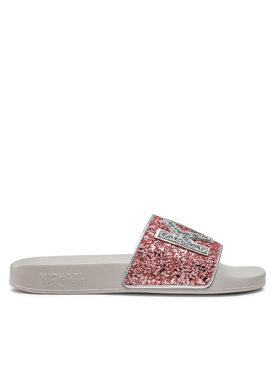 michael kors glitter slides