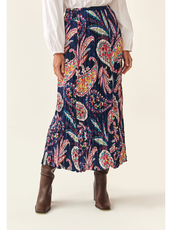 TATUUM TATUUM Midi sukně CRINCLA Barevná Flare Fit