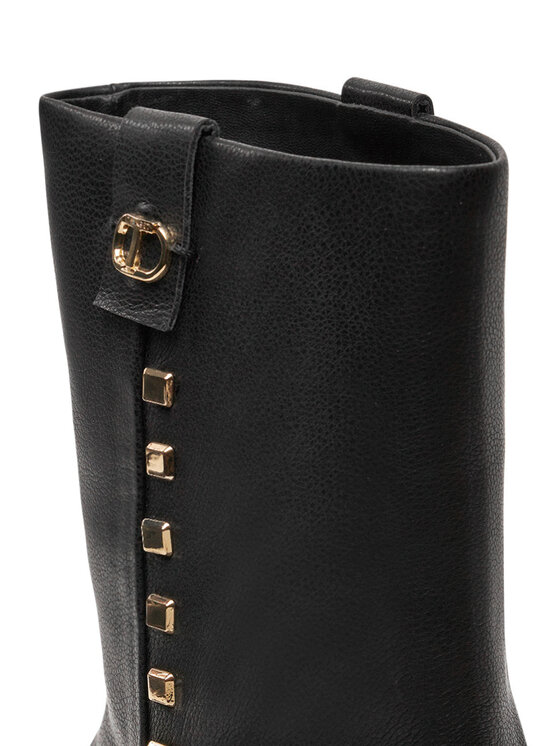 TWINSET TWINSET Čizme Biker 242TCP074 Crna