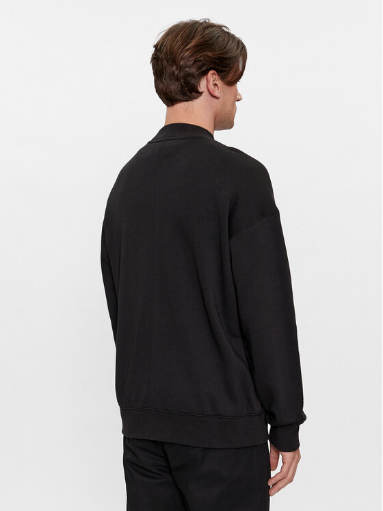 Calvin Klein Calvin Klein Μπλούζα Festive Logo K10K112058 Μαύρο Comfort Fit