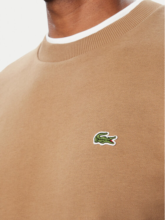 Lacoste Lacoste Džemperis ar kapuci SH8868 Gaiši brūna Regular Fit