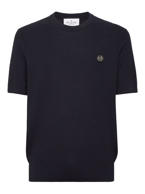 PHILIPP PLEIN PHILIPP PLEIN Bluza 26971 Granatowy Regular Fit