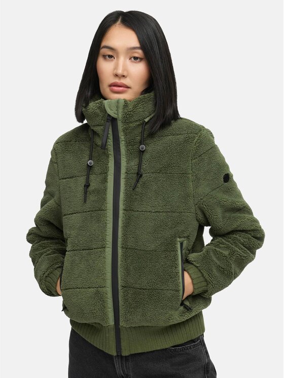 Navahoo Navahoo Kurtka zimowa Schneepuder Zielony Regular Fit